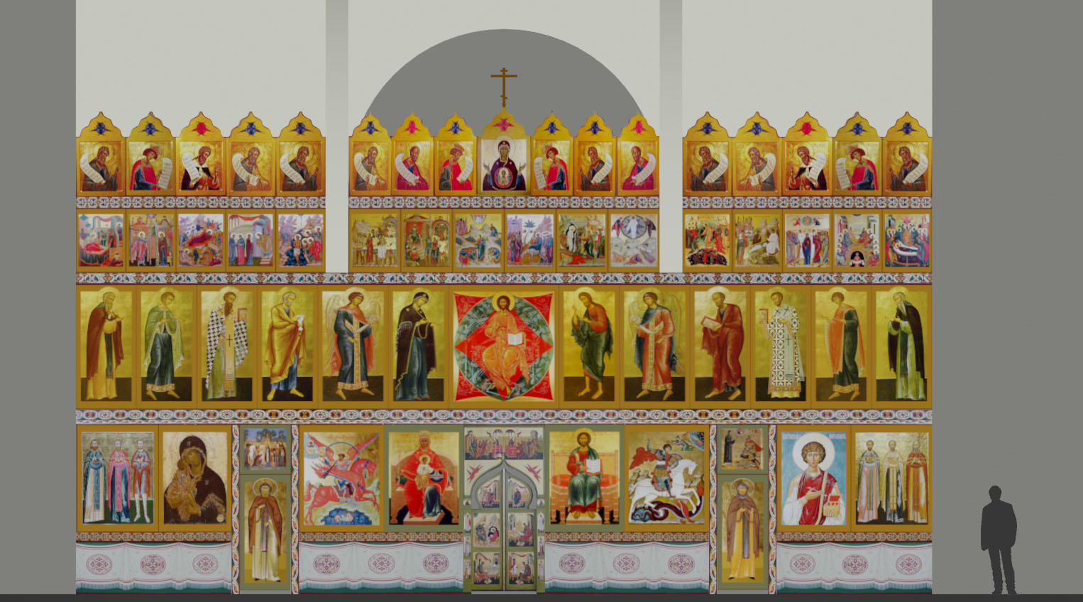 Иконостас Георгиевского храма в Зеленограде