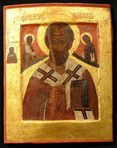 Старинная Икона Николая Чудотворца., дополнительный вид 1