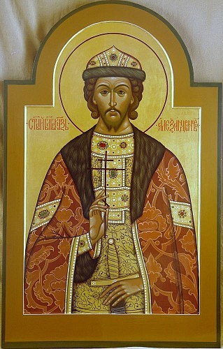 Икона Александр Невский., полный вид