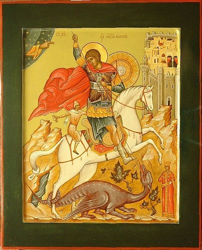 Икона Чудо Святого Георгия., полный вид