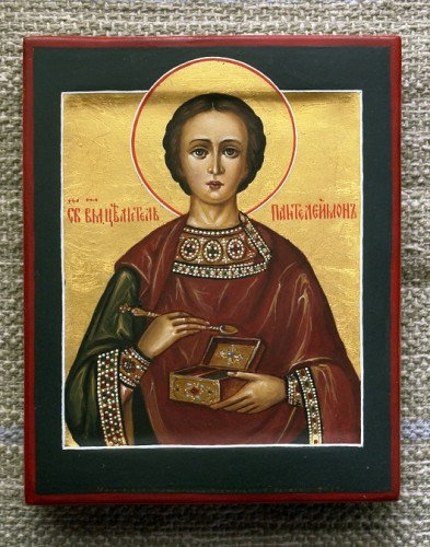 Икона Пантелеймон целитель., полный вид
