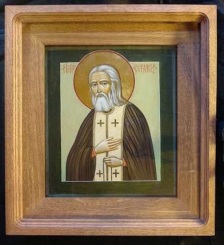 Икона преподобный Серафим Саровский., полный вид