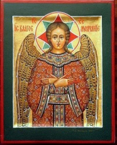 Икона Спас Благое Молчание или Ангел Великого Совета., полный вид