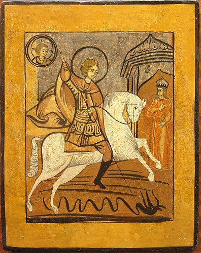 Икона Чудо Святого Георгия о змие., дополнительный вид 1
